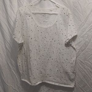 Any Item $10- Send an Offer (Purses Excluded)- Cute star print scoopneck T-shirt